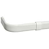 4 Sizes Standard White Adjustable Curtain Rod Single Bar With Hardware 4 Sizes Standard White Adjustable Curtain Rod Single Bar With Hardware